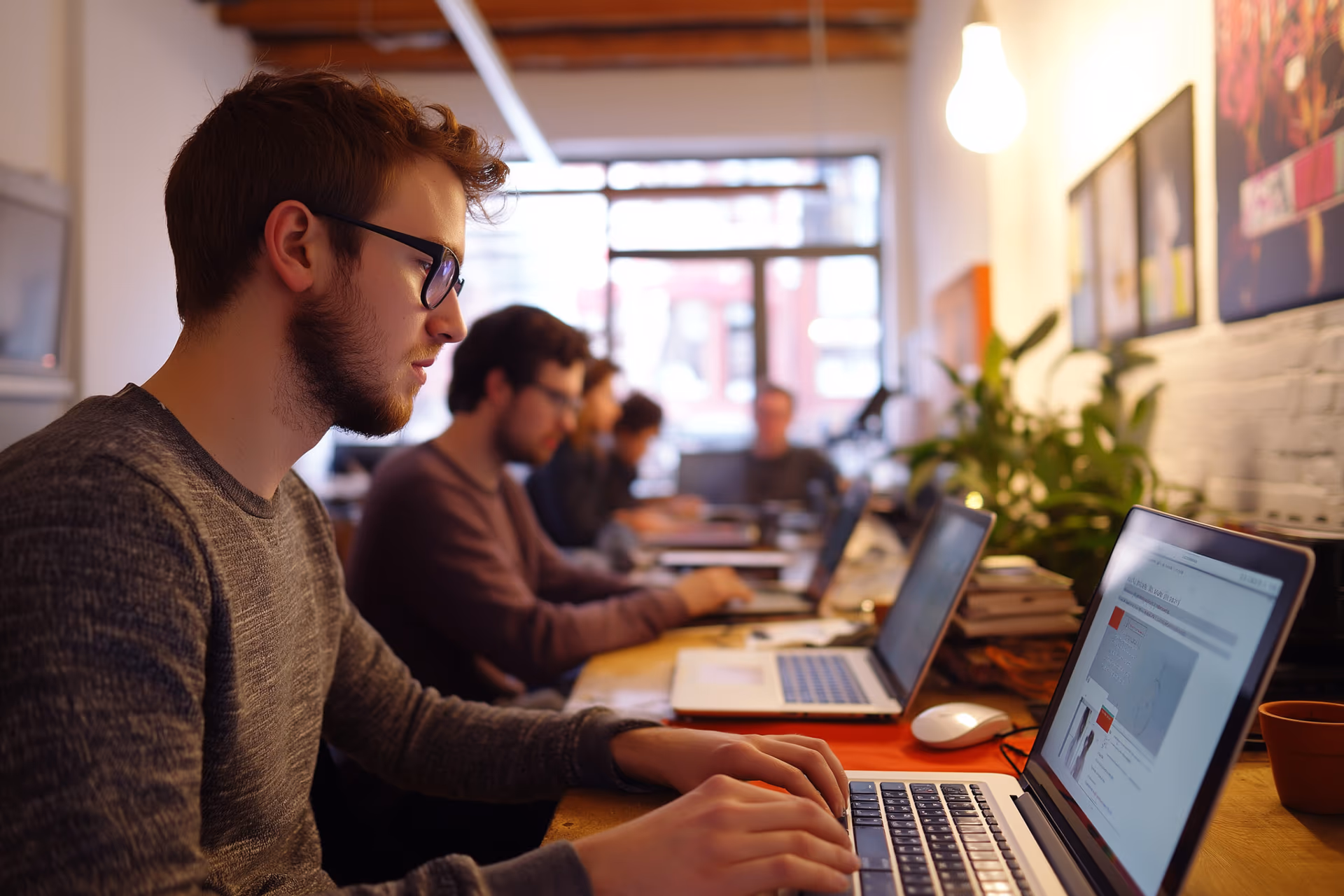 IT-Sicherheitslösungen für Start-ups - Team bei der Arbeit