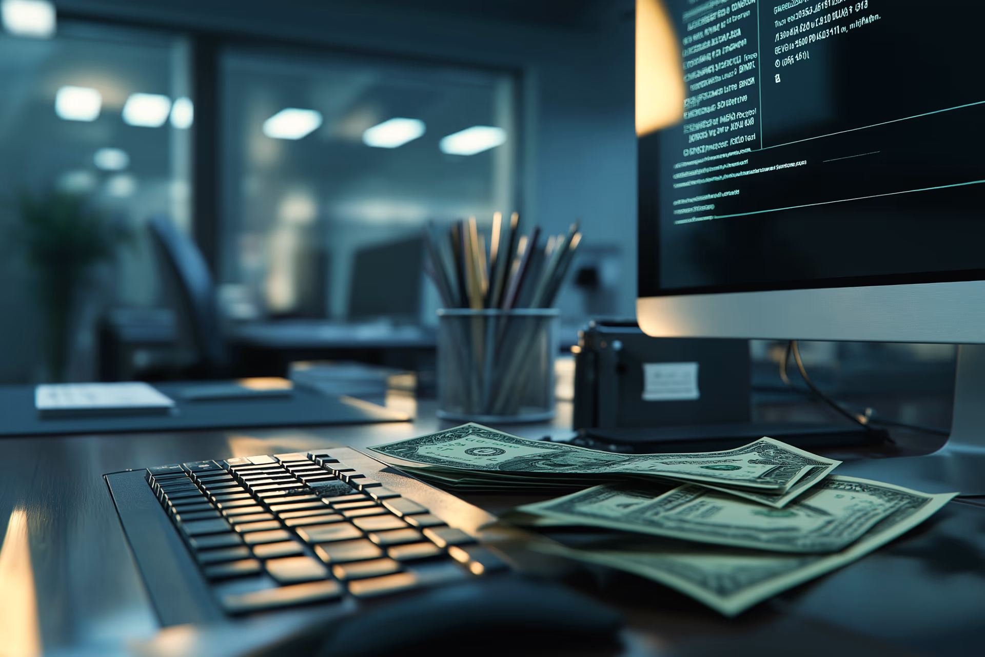 IT-Kosten senken - Arbeiten am Laptop
