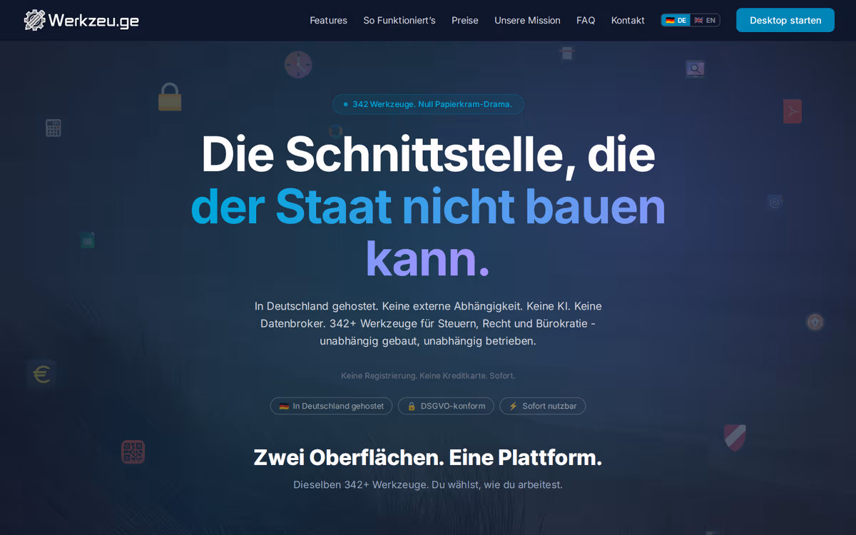 Werkzeu.ge - kostenlose Online-Werkzeuge