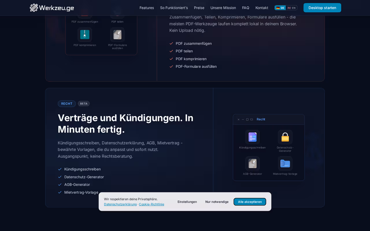 Werkzeu.ge Screenshot