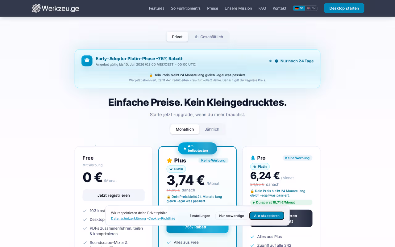Werkzeu.ge Screenshot