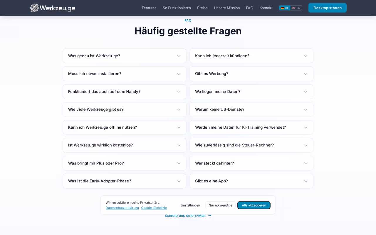 Werkzeu.ge Screenshot