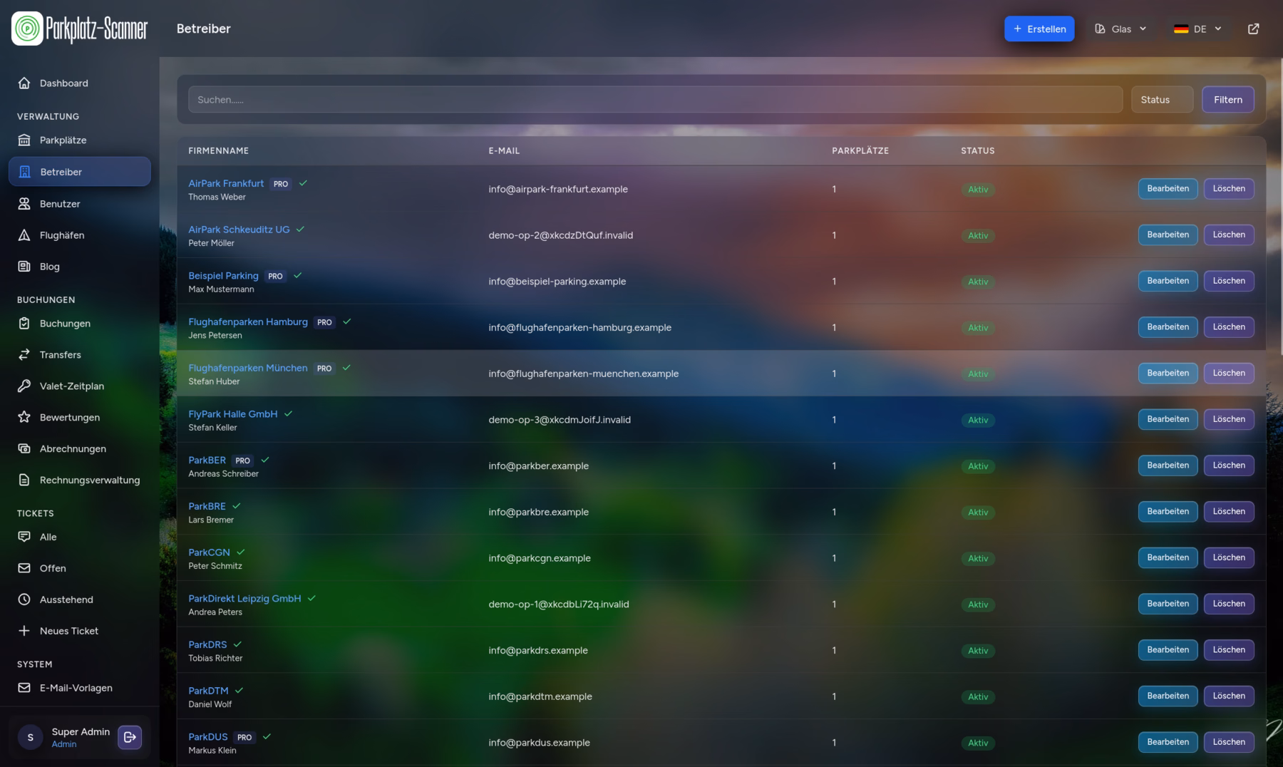 Parkplatz-Scanner Screenshot 2